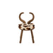 Eetkamerstoel Bruin Rubber hout 36 cm 36x36x58 cm-Eetkamerstoelen-J-Line