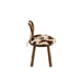 Eetkamerstoel Bruin Rubber hout 36 cm 36x36x58 cm-Eetkamerstoelen-J-Line