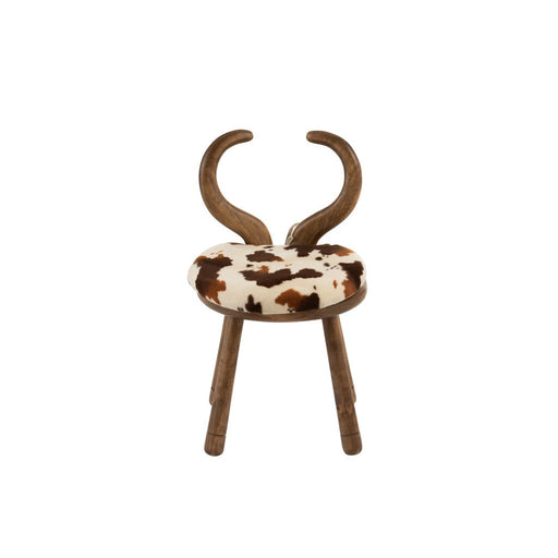 Eetkamerstoel Bruin Rubber hout 36 cm 36x36x58 cm-Eetkamerstoelen-J-Line
