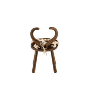 Eetkamerstoel Bruin Rubber hout 36 cm 36x36x58 cm-Eetkamerstoelen-J-Line