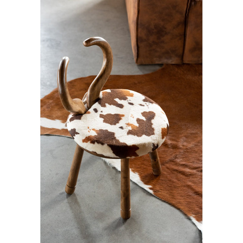 Eetkamerstoel Bruin Rubber hout 36 cm 36x36x58 cm-Eetkamerstoelen-J-Line