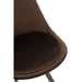 Eetkamerstoel Bruin Schuim 49 cm 49x55x84 cm-Eetkamerstoelen-J-Line