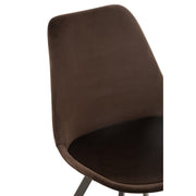 Eetkamerstoel Bruin Schuim 49 cm 49x55x84 cm-Eetkamerstoelen-J-Line