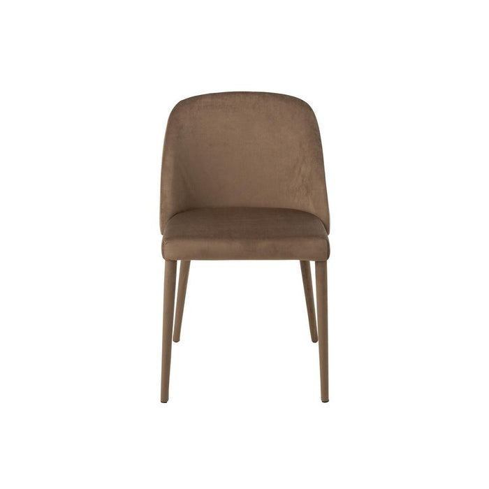 Eetkamerstoel Bruin Schuim 51 cm 51x58x80 cm-Eetkamerstoelen-J-Line