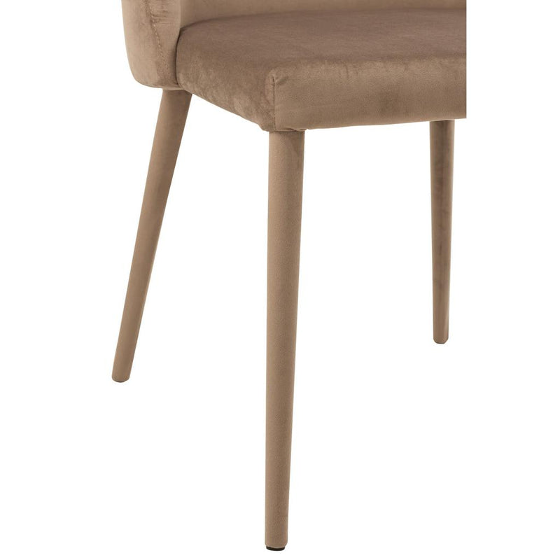 Eetkamerstoel Bruin Schuim 51 cm 51x58x80 cm-Eetkamerstoelen-J-Line