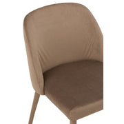 Eetkamerstoel Bruin Schuim 51 cm 51x58x80 cm-Eetkamerstoelen-J-Line