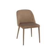Eetkamerstoel Bruin Schuim 51 cm 51x58x80 cm-Eetkamerstoelen-J-Line