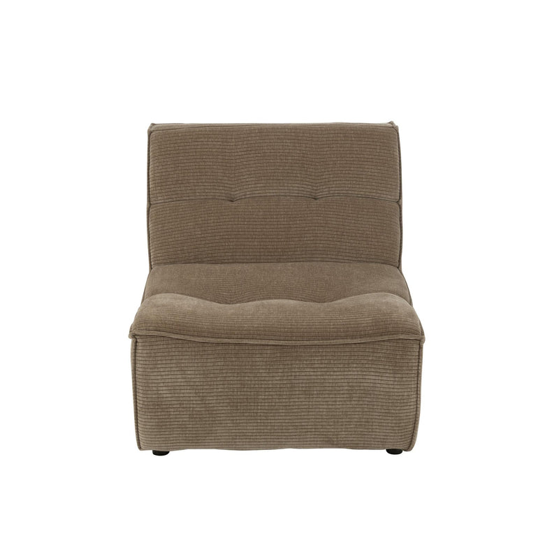 Eetkamerstoel Bruin Schuim 97 cm 97x83x83 cm-3-Zitsbanken-J-Line