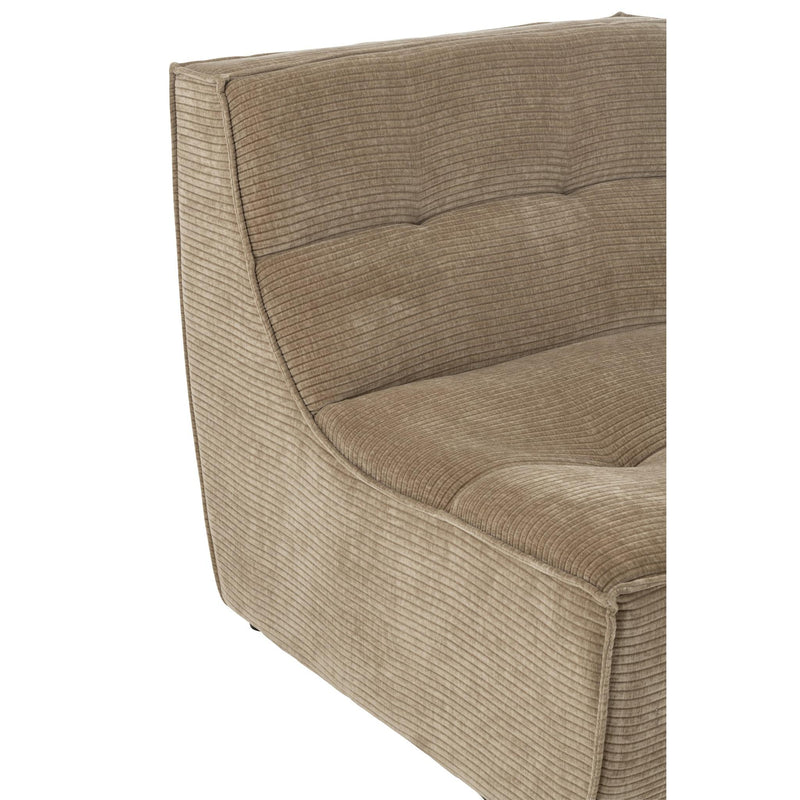 Eetkamerstoel Bruin Schuim 97 cm 97x83x83 cm-3-Zitsbanken-J-Line