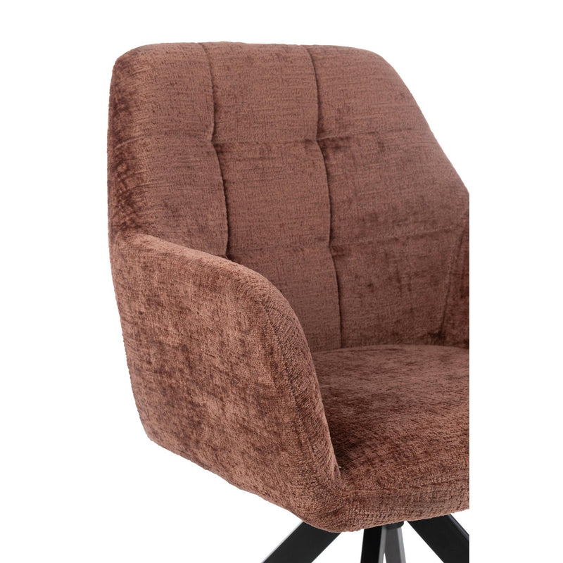 Eetkamerstoel Bruin Sponge 56 cm 56.5x58x85 cm-Eetkamerstoelen-J-Line