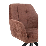 Eetkamerstoel Bruin Sponge 56 cm 56.5x58x85 cm-Eetkamerstoelen-J-Line