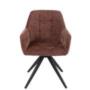 Eetkamerstoel Bruin Sponge 56 cm 56.5x58x85 cm-Eetkamerstoelen-J-Line