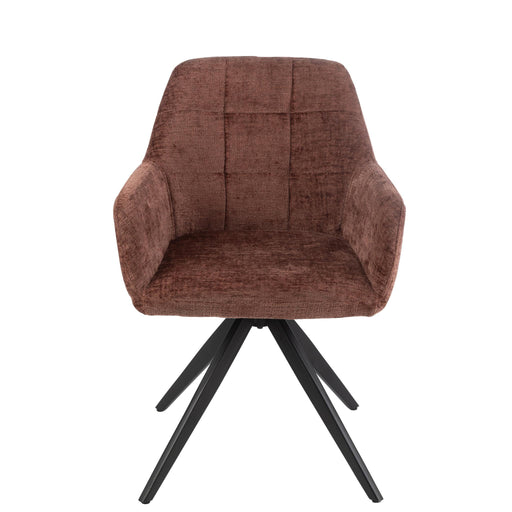 Eetkamerstoel Bruin Sponge 56 cm 56.5x58x85 cm-Eetkamerstoelen-J-Line