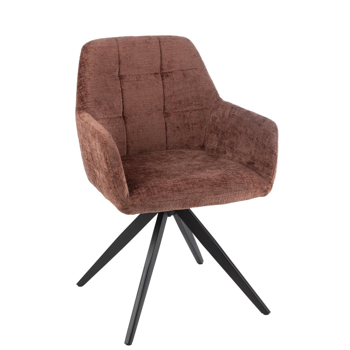 Eetkamerstoel Bruin Sponge 56 cm-Eetkamerstoelen-J-Line
