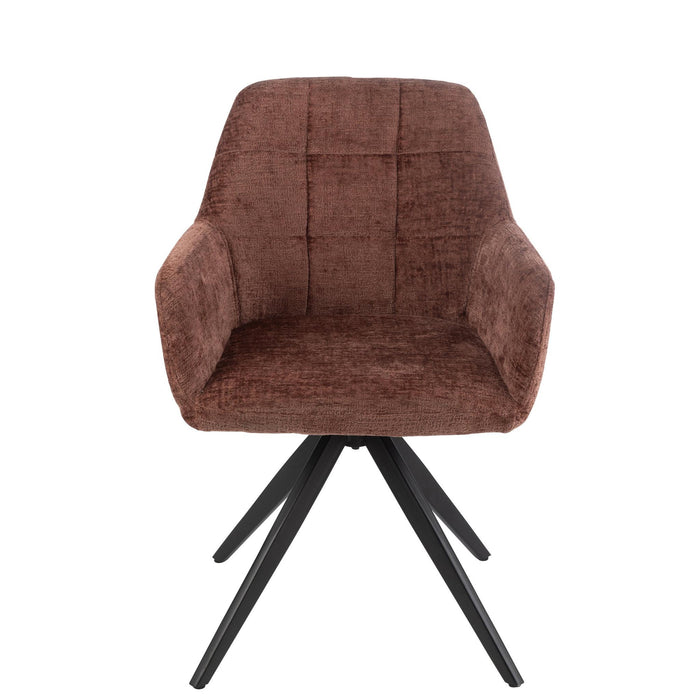 Eetkamerstoel Bruin Sponge 56 cm-Eetkamerstoelen-J-Line