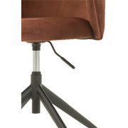 Eetkamerstoel Bruin Stof 48 cm 48x56x48 cm-Eetkamerstoelen-J-Line