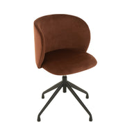 Eetkamerstoel Bruin Stof 48 cm 48x56x48 cm-Eetkamerstoelen-J-Line