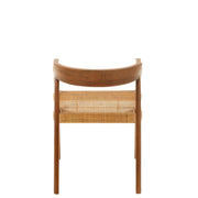 Eetkamerstoel Bruin Teakhout Vierkant 55 cm 55x55x71 cm-Eetkamerstoelen-J-Line