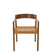 Eetkamerstoel Bruin Teakhout Vierkant 55 cm 55x55x71 cm-Eetkamerstoelen-J-Line