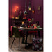 Eetkamerstoel Burgundy Stof 44 cm 44.5x46.5x86 cm-Eetkamerstoelen-J-Line