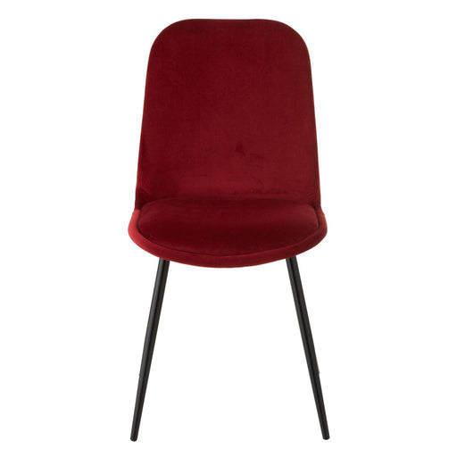 Eetkamerstoel Burgundy Stof 44 cm 44.5x46.5x86 cm-Eetkamerstoelen-J-Line