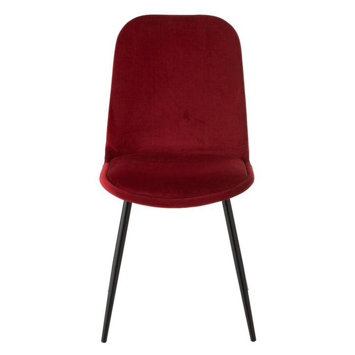 Eetkamerstoel Burgundy Stof 44 cm-Eetkamerstoelen-J-Line