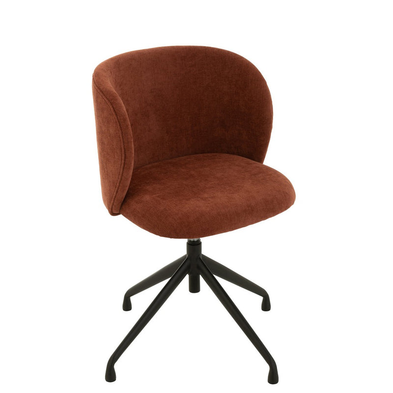Eetkamerstoel Burgundy Stof 48 cm 48x56x48 cm-Eetkamerstoelen-J-Line