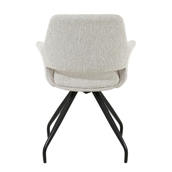 Eetkamerstoel Capp Beige Draaibaar 61 cm 61x61x88 cm-Eetkamerstoelen-Livingfurn