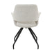 Eetkamerstoel Capp Beige Draaibaar 61 cm 61x61x88 cm-Eetkamerstoelen-Livingfurn