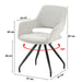 Eetkamerstoel Capp Beige Draaibaar 61 cm 61x61x88 cm-Eetkamerstoelen-Livingfurn