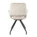 Eetkamerstoel Capp Beige Fluweel Draaibaar 61 cm-Eetkamerstoelen-Livingfurn