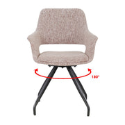 Eetkamerstoel Capp Blossom Roze Draaibaar 61 cm 61x61x88 cm-Eetkamerstoelen-Livingfurn