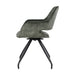 Eetkamerstoel Capp Olijfgroen Fluweel Draaibaar 61 cm-Eetkamerstoelen-Livingfurn
