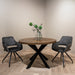 Eetkamerstoel Capp Olijfgroen Fluweel Draaibaar 61 cm-Eetkamerstoelen-Livingfurn