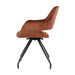 Eetkamerstoel Capp Roestbruin Fluweel Draaibaar 61 cm 61x61x88 cm-Eetkamerstoelen-Livingfurn