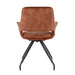 Eetkamerstoel Capp Roestbruin Fluweel Draaibaar 61 cm-Eetkamerstoelen-Livingfurn