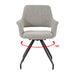 Eetkamerstoel Capp Taupe Draaibaar 61 cm 61x61x88 cm-Eetkamerstoelen-Livingfurn