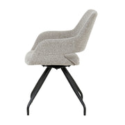 Eetkamerstoel Capp Taupe Draaibaar 61 cm 61x61x88 cm-Eetkamerstoelen-Livingfurn