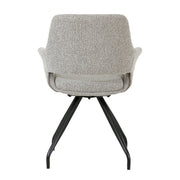 Eetkamerstoel Capp Taupe Draaibaar 61 cm 61x61x88 cm-Eetkamerstoelen-Livingfurn