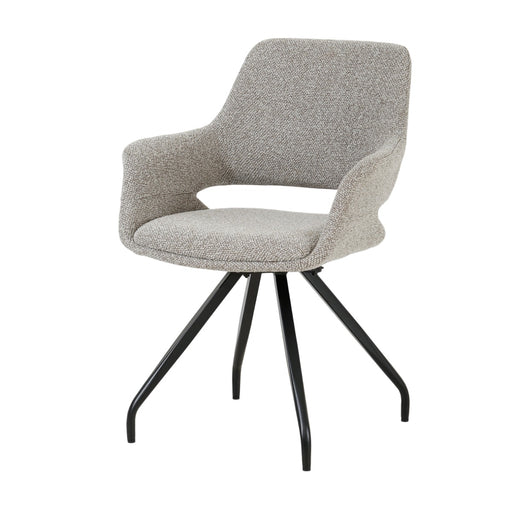 Eetkamerstoel Capp Taupe Draaibaar 61 cm 61x61x88 cm-Eetkamerstoelen-Livingfurn