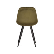 Eetkamerstoel Capri Army Fluweel 46x56x88 cm-Eetkamerstoelen-LABEL51