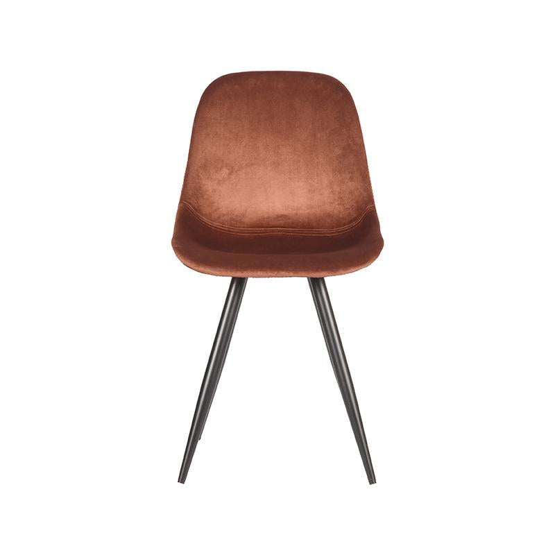 Eetkamerstoel Capri Rust Fluweel 46x56x88 cm-Eetkamerstoelen-LABEL51