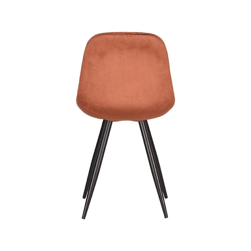 Eetkamerstoel Capri Rust Fluweel 46x56x88 cm-Eetkamerstoelen-LABEL51