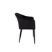 Eetkamerstoel Catelyn Stof Zwart 55.5x57 cm-Eetkamerstoelen-Creating Home