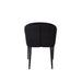 Eetkamerstoel Catelyn Stof Zwart 55.5x57 cm-Eetkamerstoelen-Creating Home