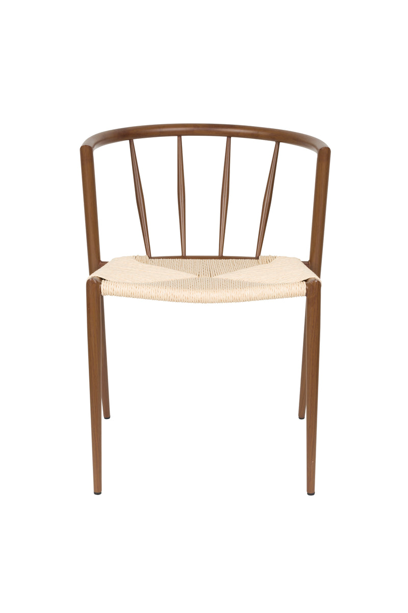 Eetkamerstoel Che Woven paper Bruin 46x52 cm-Eetkamerstoelen-Creating Home