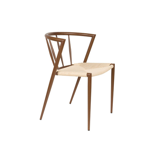 Eetkamerstoel Che Woven paper Bruin 46x52 cm-Eetkamerstoelen-Creating Home