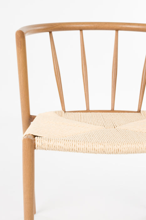 Eetkamerstoel Che Woven paper Naturel 46x52 cm-Eetkamerstoelen-Creating Home