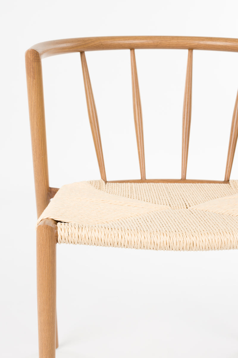Eetkamerstoel Che Woven paper Naturel 46x52 cm-Eetkamerstoelen-Creating Home