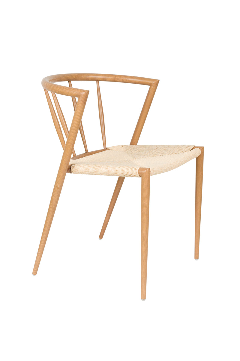 Eetkamerstoel Che Woven paper Naturel 46x52 cm-Eetkamerstoelen-Creating Home